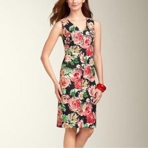 Talbots dress flowers, size 6P